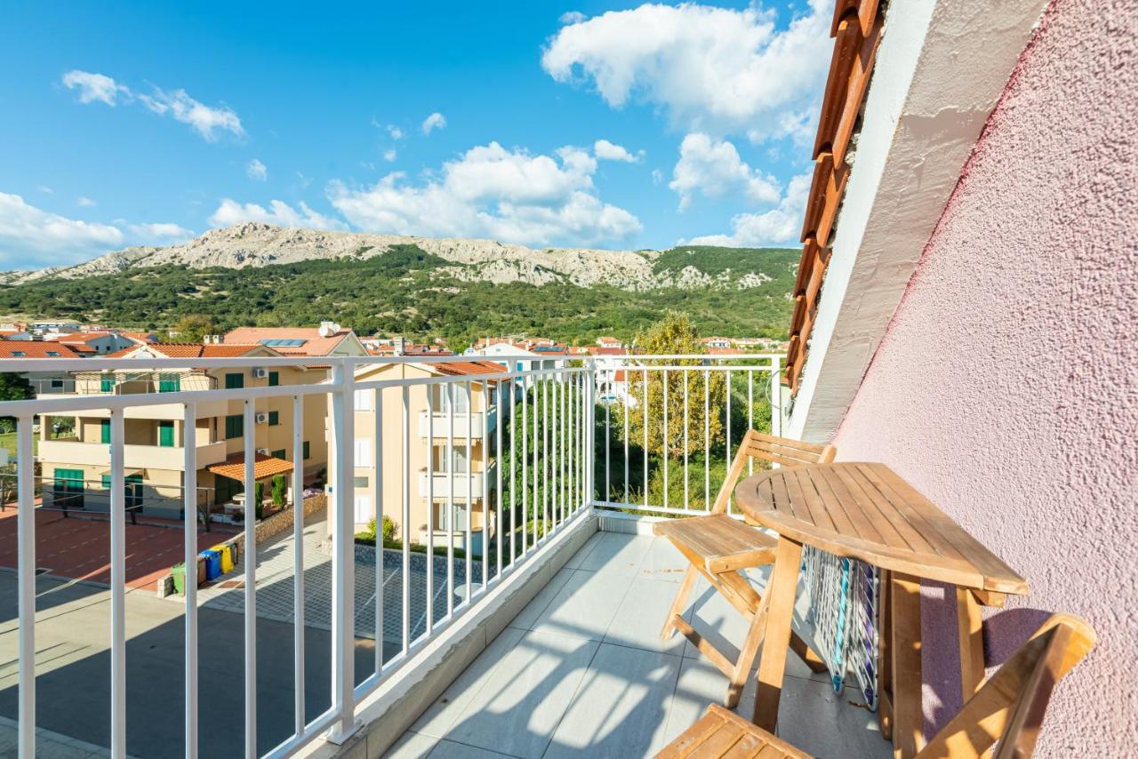 Apartment Mimoza 6, Baska, Krk Exteriör bild